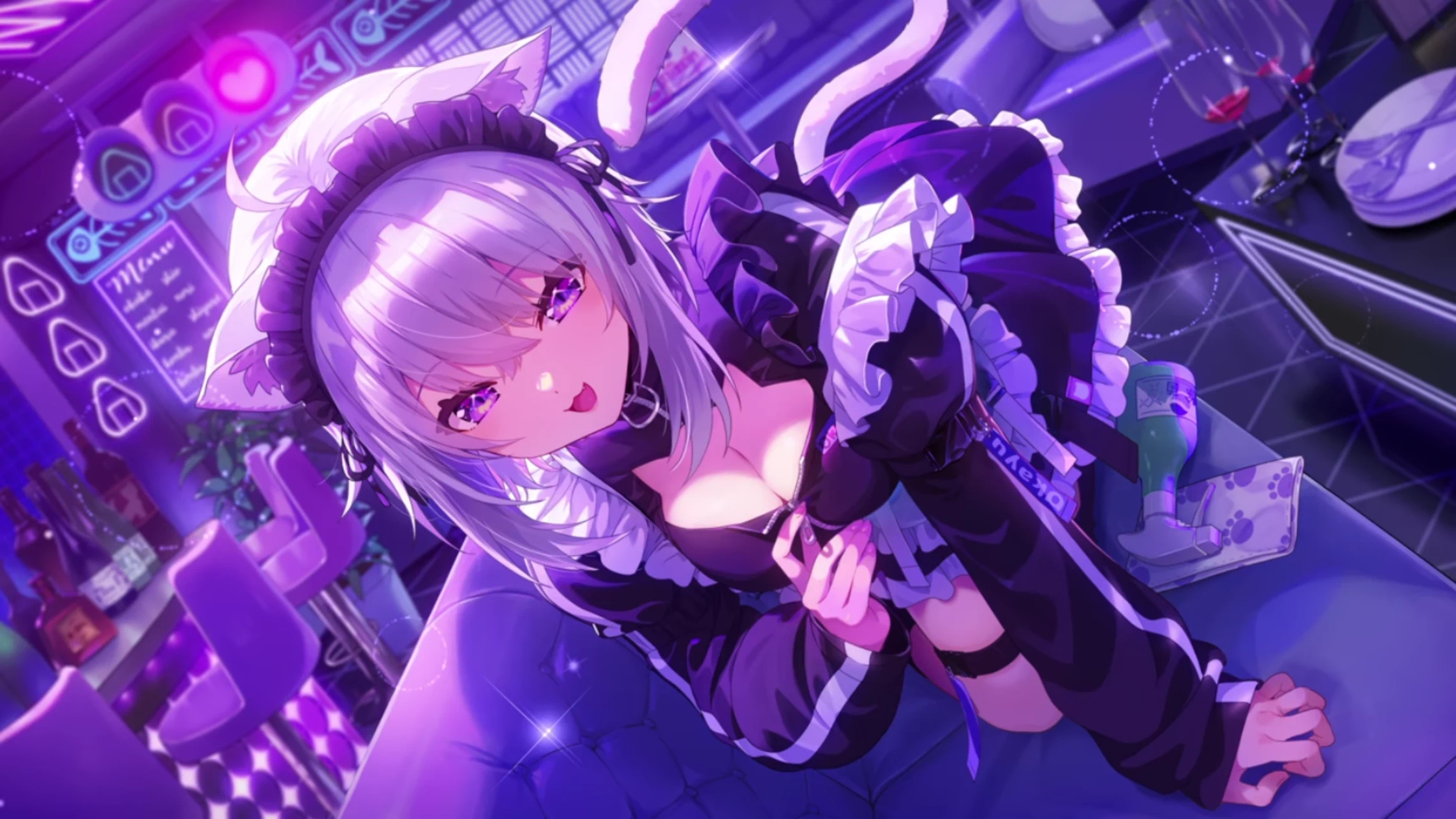 Nekomata Okayu card illustration