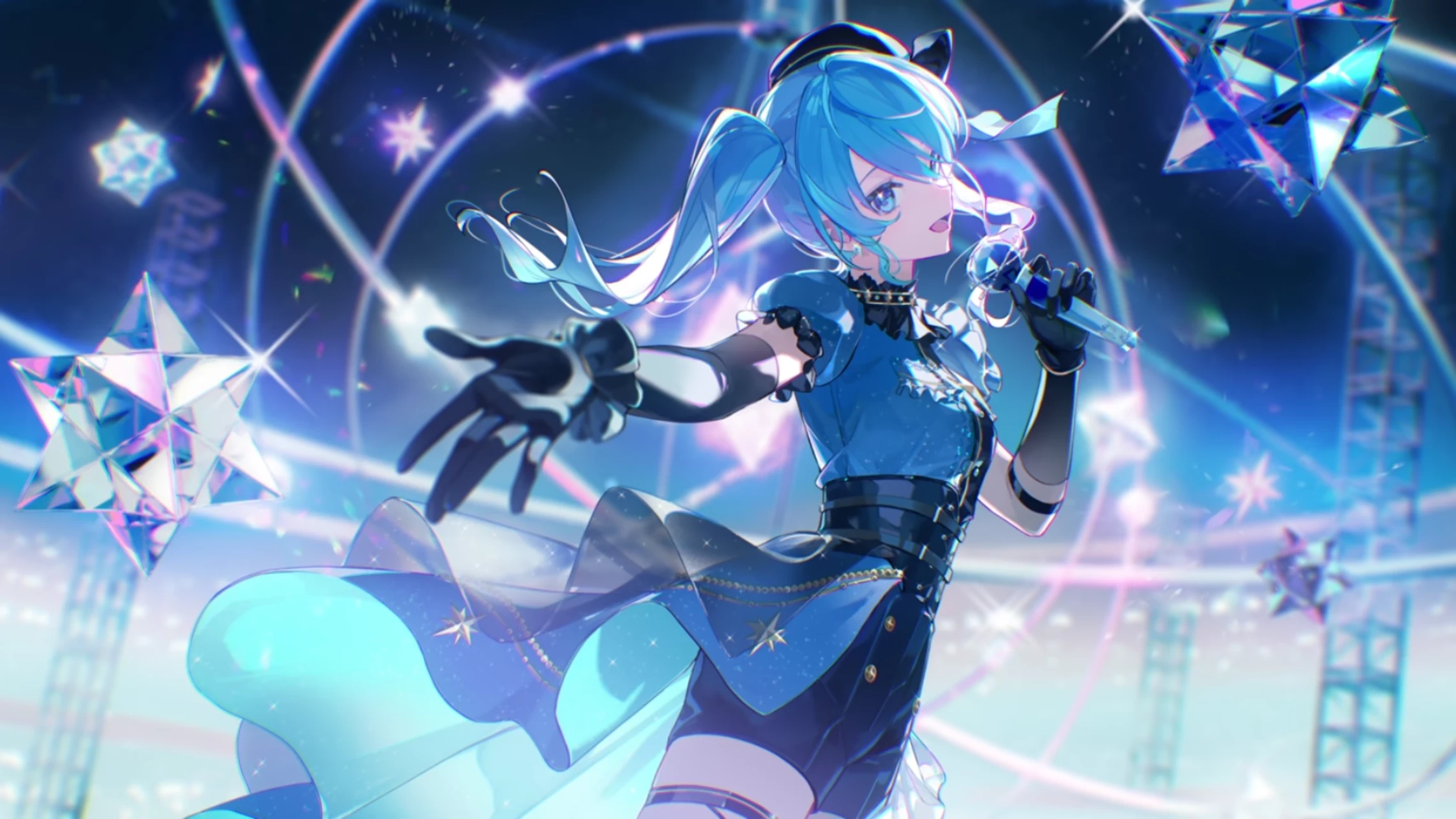 Hoshimachi Suisei card illustration