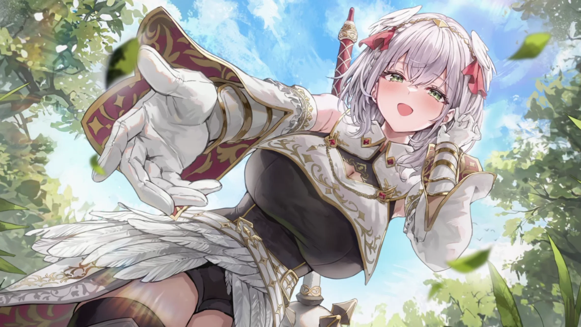 Shirogane Noel card illustration