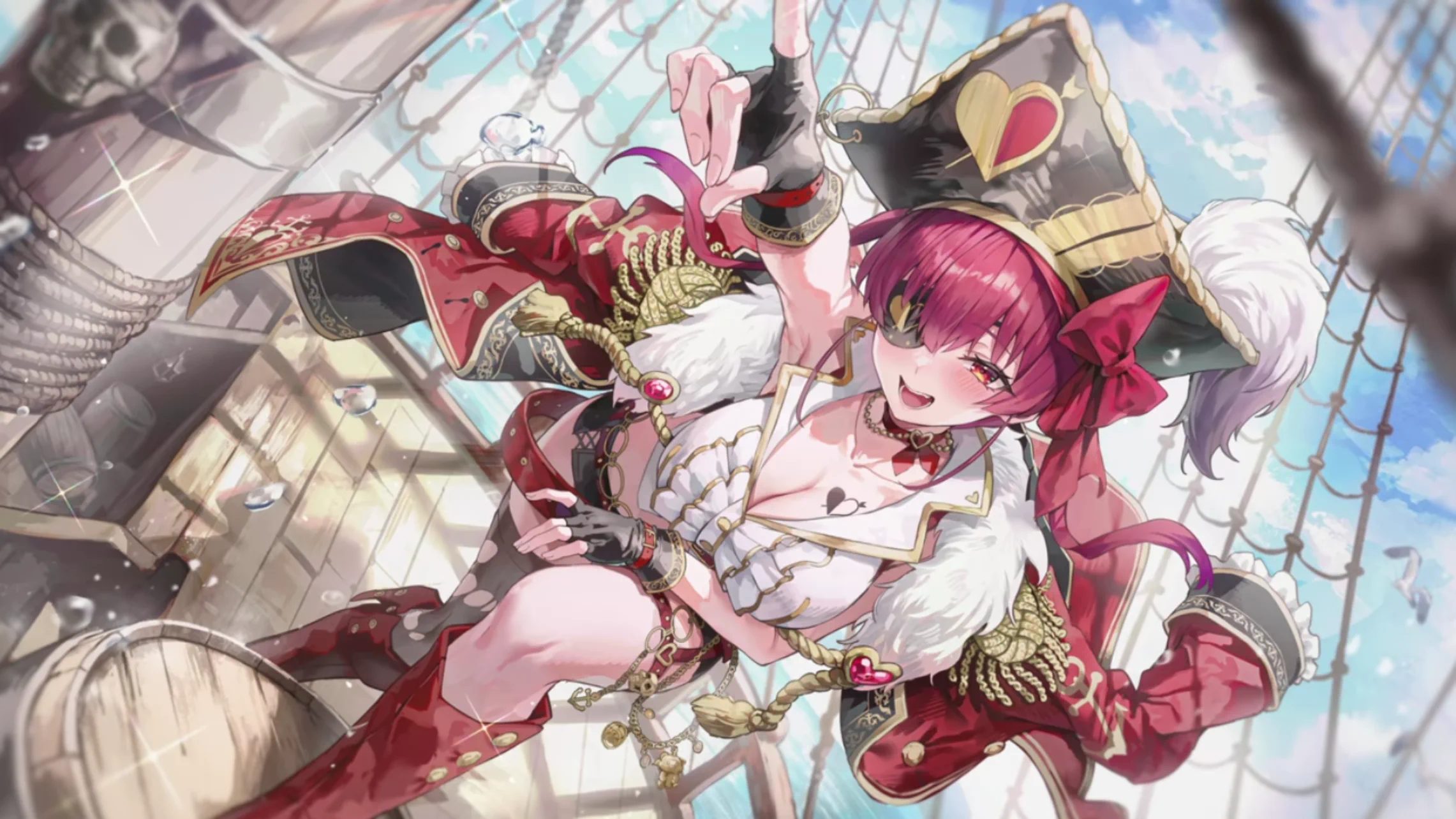 Houshou Marine card illustration