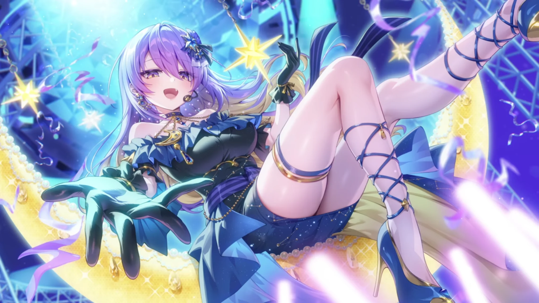 Moona Hoshinova card illustration